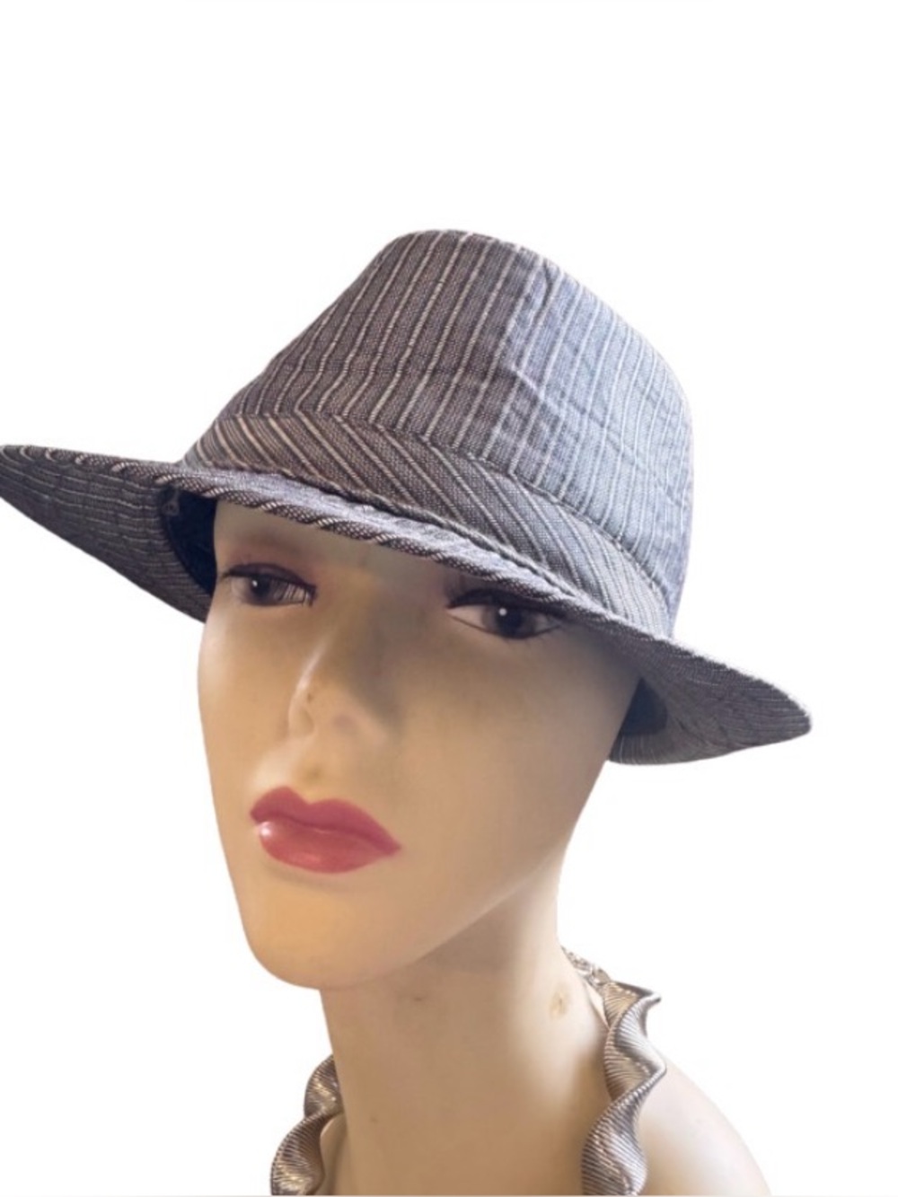 Vintage Silvery Grey Fedora